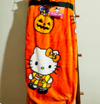 Candy Corn and Pirate Hello Kitty Halloween Fall Throw