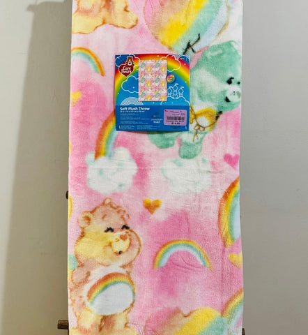 Pink Care Bear Throw