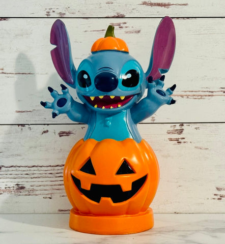 Stitch on Pumpkin Figurine