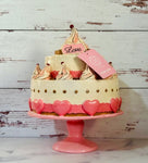 Pastel Pink Valentine Cake Figurine