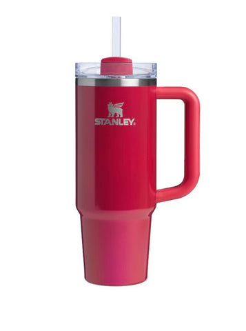 Stanley 30 oz Stainless Steel H2.0 FlowState Quencher Tumbler - e.l.f Red Delicious