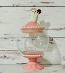 Pink Pastel Candy Ghost Glass Candy Jar