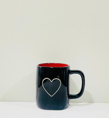 Heart Valentine’s Rae Dunn Black Mug