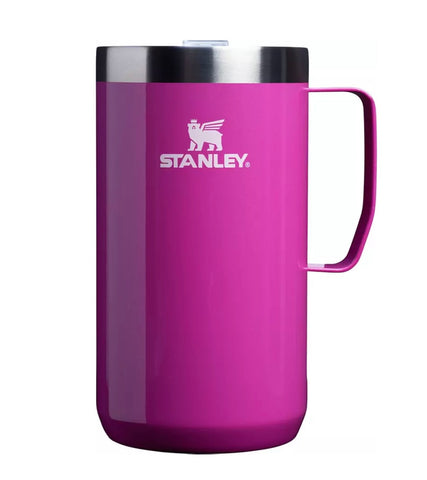 Pink Shimmer Stay Hot Camp Stanley Mug | 24 OZ