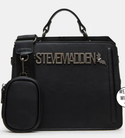 Steve Madden Black Bat Bag