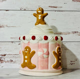 Paris Large Gingerbread Peppermint Canister & Candy Tree