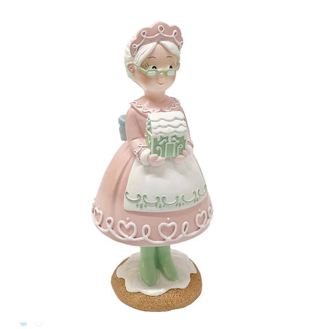 Mrs. Claus' Bakery Holding Cookie House Decor, 9.5"