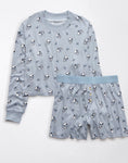 American Eagle Blue Snoopy PJ Set