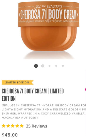 Cheirosa 71 Body Cream