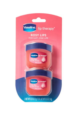 Vaseline Lip Therapy Fragrance free Rosy Lips Twin Pack - 2ct/0.5oz