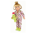 My Life As Poseable Grinch Sleepover 18 inch Doll, Blonde Hair, Blue Eyes