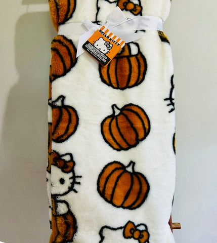 Pumpkin Season Faux Throw Hello Kitty In Stock Now