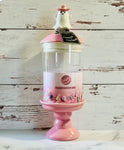 Pink Pastel Candy Cowboy Glass Candy Jar