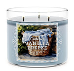 Cotton Vanilla Breeze Goosecreek 3 Wick Candle