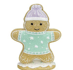 5 in Resin Gingerbread Man Wearing Sweater Mrs Claus