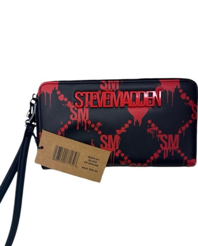 Steve Madden Red and Black Heart Wallet