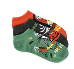 Nightmare Before Christmas Halloween No-Show Socks, 3-Pack, Size 4-10