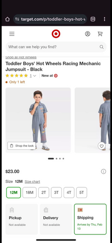 Target Kids Jumpsuit