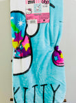 Rainbow & Stars Teal Green Cloud Throw Hello Kitty