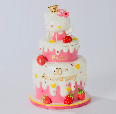 Hello Kitty 50th Anniversary Cake Cookie Jar