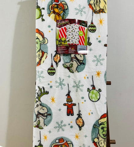 Shrek Christmas Throw