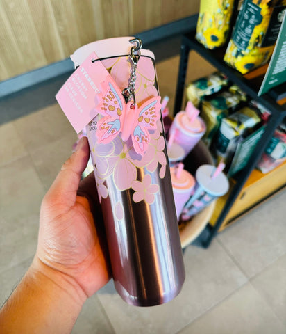 Starbucks Cherry Blossom Spring Flower Stainless Steel Tumbler