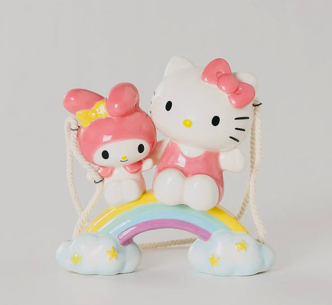 Hello Kitty & My Melody on Rainbow Garden Swinger