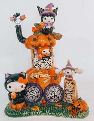 Halloween Hello Kitty & Friends Pumpkin Cafe Latte Candle House