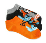 Halloween Stitch No-Show Socks, 3-Pack, Size 4-10