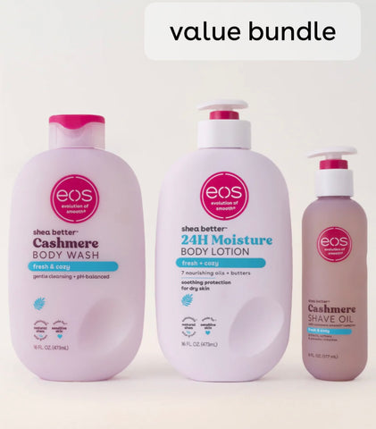 Eos Fresh & Cozy Shower Essentials Trio Set