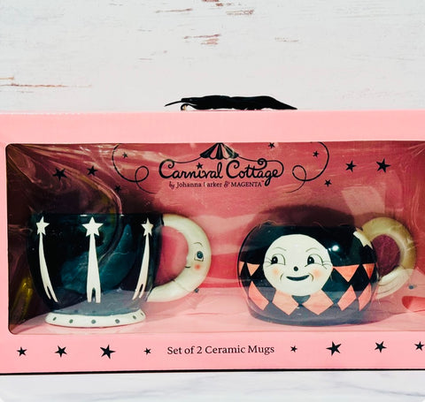 Laughing Luna Mug Set by Johanna Parker