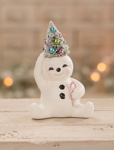 Pastel Candy Cane Snowman By Bethany Lowe In Stock Now